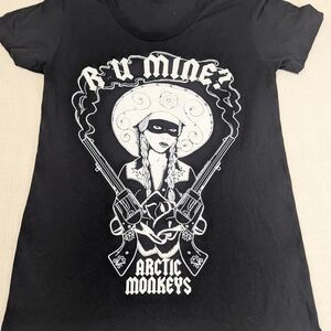 Arctic Monkeys R U Mine Bold Graphic Of A Female Badito And Guns XL